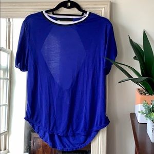 Free People royal blue workout yoga top (S) ✨